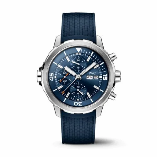 IWC Aquatimer Chronograph Stainless Steel / Blue / Rubber IW3768-06 (IW376806)